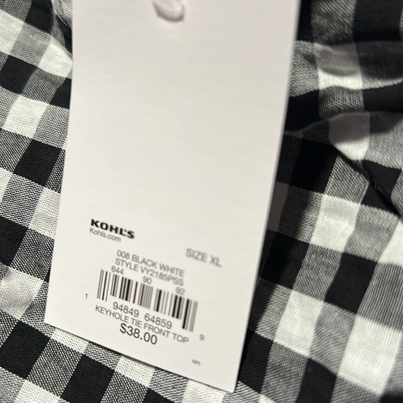 So black and white top - Picture 4 of 6